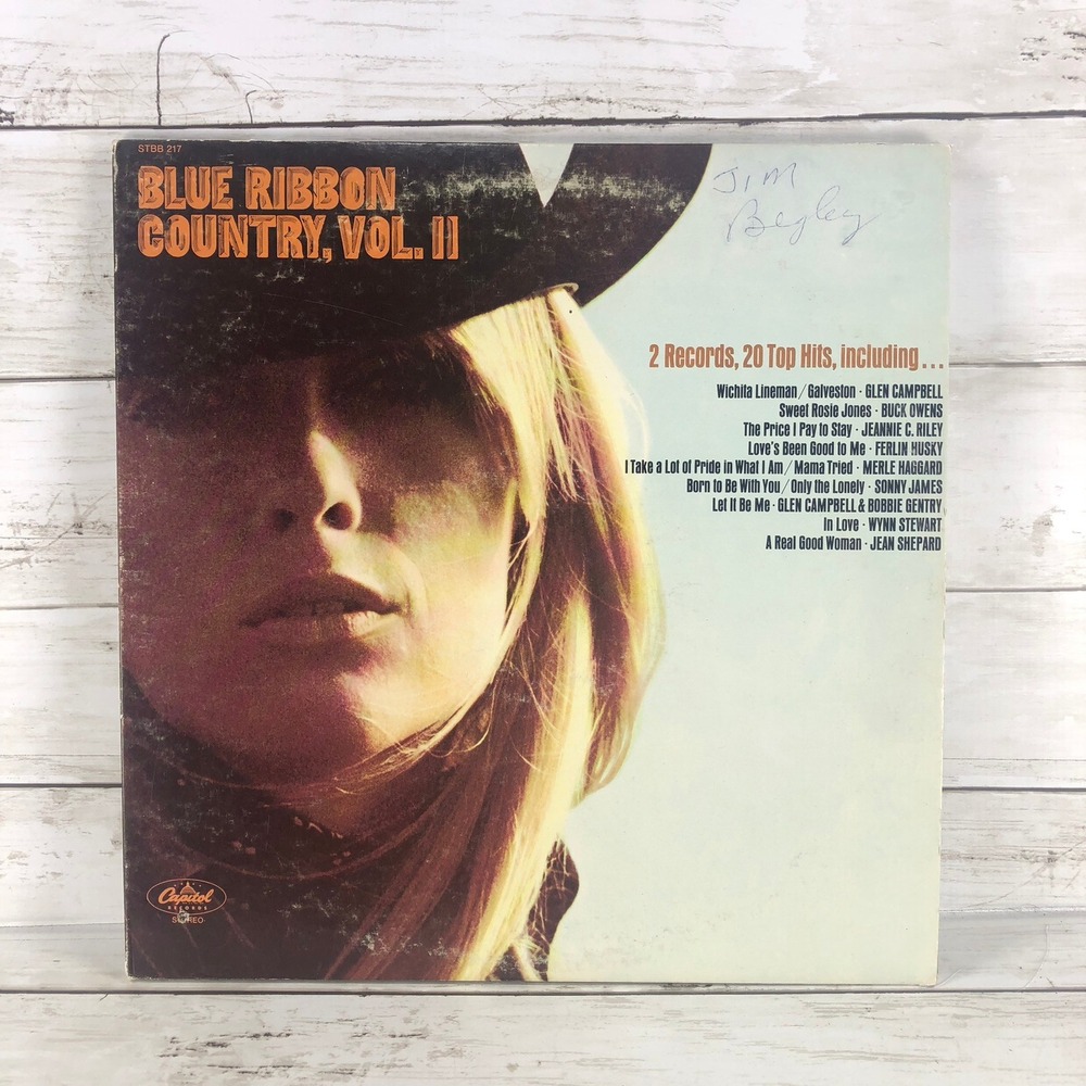 Blue Ribbon Country Vol II Vinyl 2 LP Various Artists Capitol STBB-217 Stereo